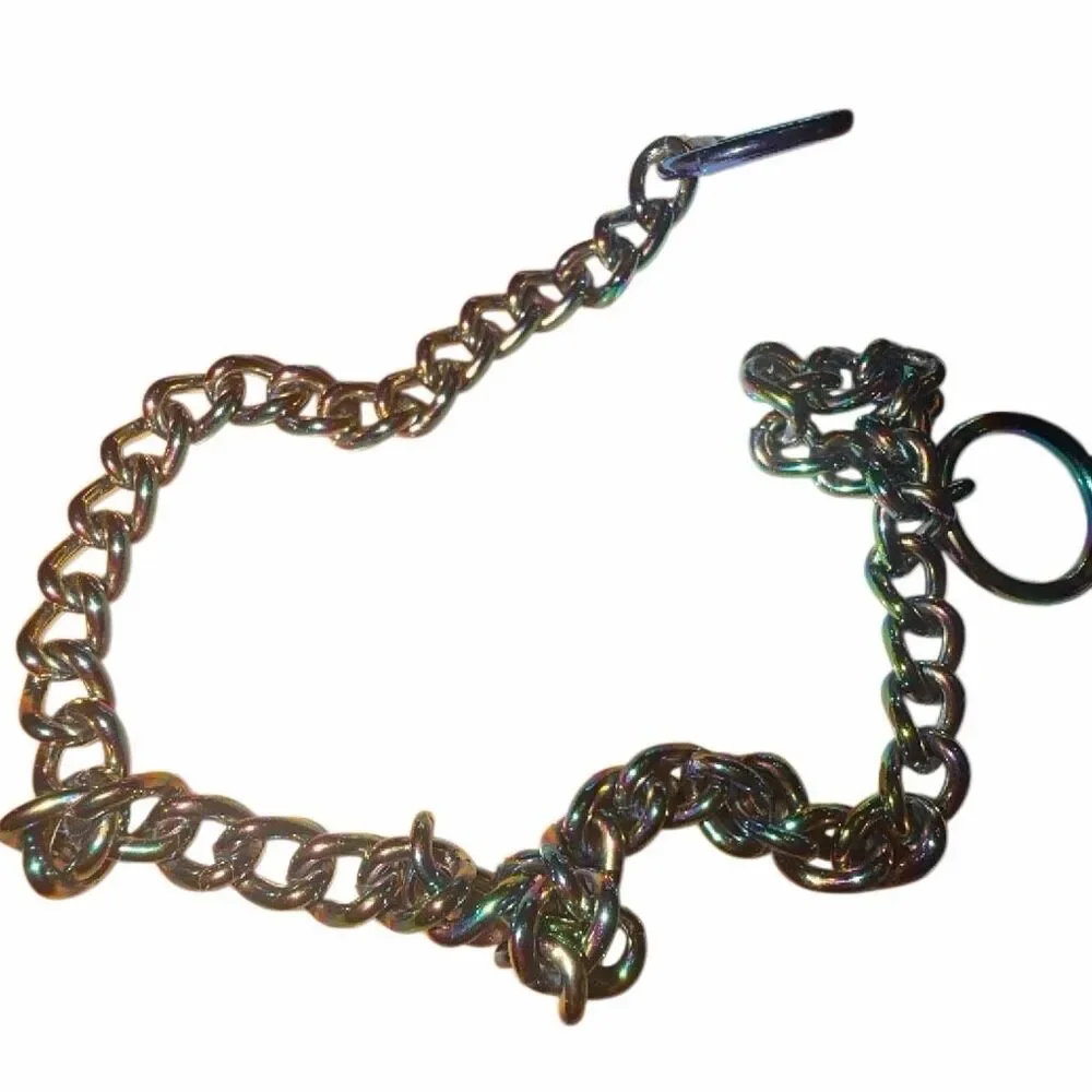 Training “no pull chain collar” dog TOP PAW “ ombré iridescent size medium 2.5mm